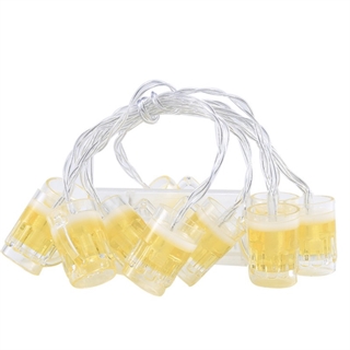 LED lyskæde med ølkrus